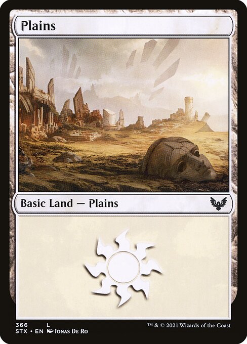 Plains — Strixhaven: School of Mages #366, art by Jonas De Ro