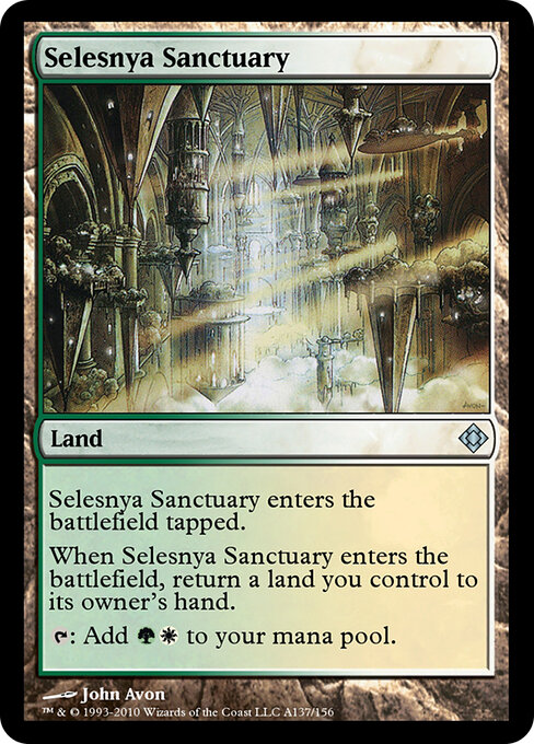 Selesnya Sanctuary — Magic Online Theme Decks #A137, art by John Avon