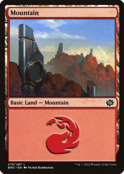 Mountain — The Brothers' War #275, art by Victor Harmatiuk