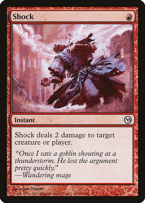 Shock — Duels of the Planeswalkers #54, art by Jon Foster