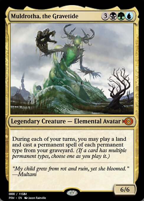 Muldrotha, the Gravetide — Magic Online Promos #86216, art by Jason Rainville