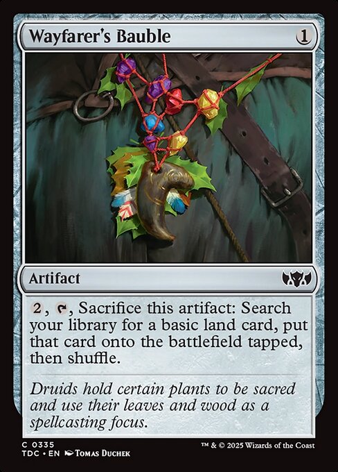 Wayfarer's Bauble — Tarkir: Dragonstorm Commander #335, art by Tomas Duchek