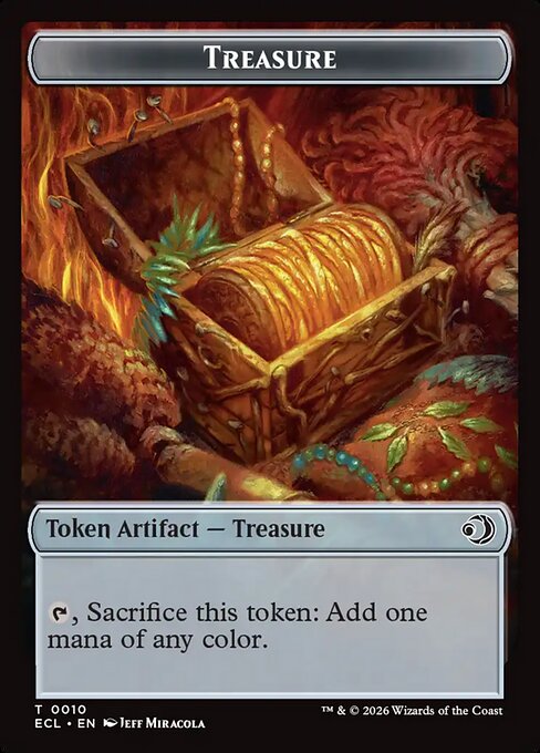 Treasure — Lorwyn Eclipsed Tokens #10, art by Jeff Miracola