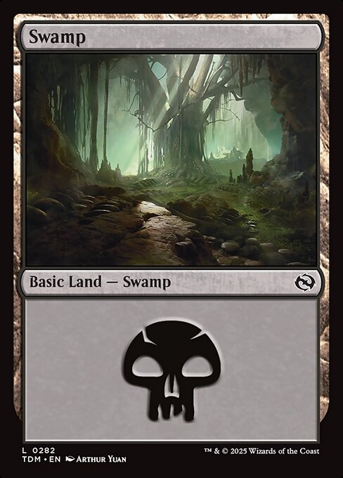 Swamp — Tarkir: Dragonstorm #282, art by Arthur Yuan