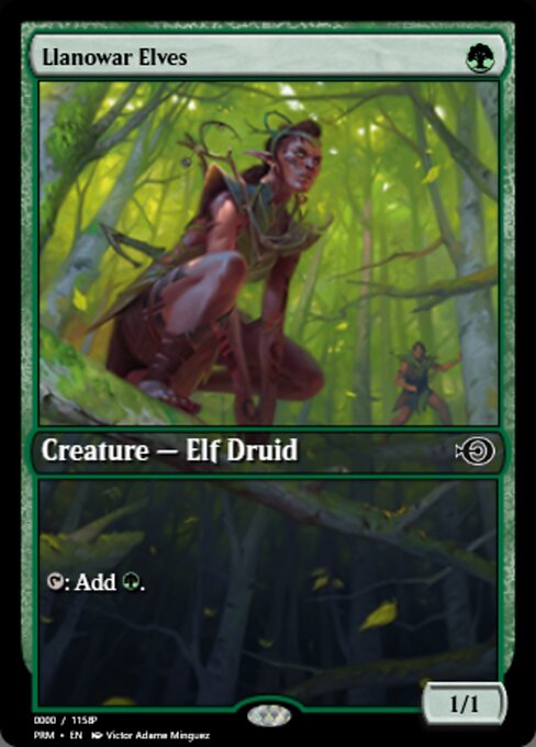 Llanowar Elves — Magic Online Promos #68039, art by Victor Adame Minguez