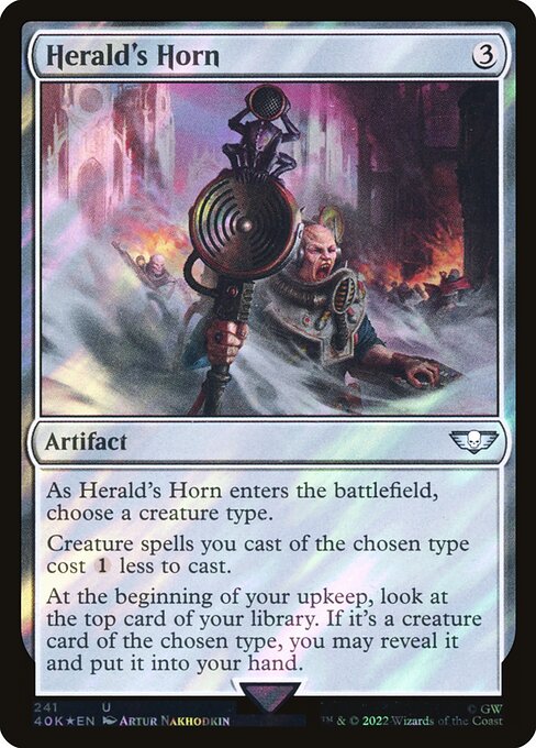 Herald's Horn — Warhammer 40,000 Commander #241★, art by Artur Nakhodkin