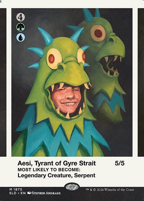 Aesi, Tyrant of Gyre Strait — Secret Lair Drop #1873, art by Stephen Andrade & Scott Okumura