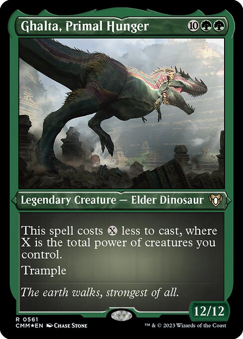 Ghalta, Primal Hunger — Commander Masters #561, art by Chase Stone