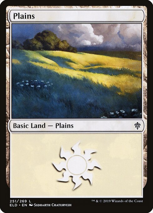 Plains — Throne of Eldraine #251, art by Sidharth Chaturvedi