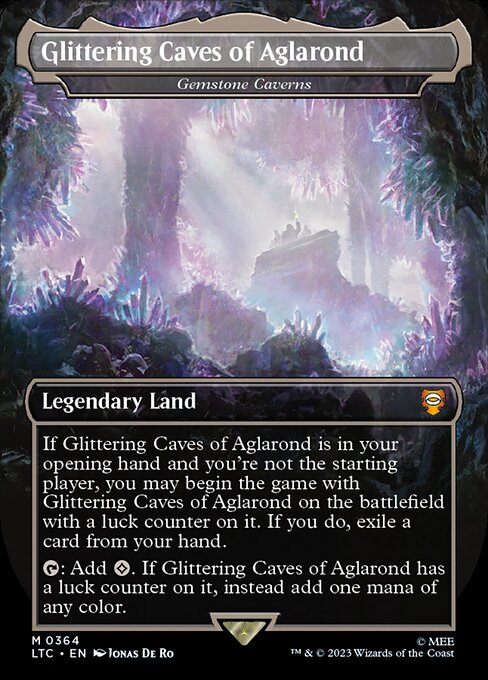 Gemstone Caverns — Glittering Caves of Aglarond — Tales of Middle-earth Commander #364, art by Jonas De Ro