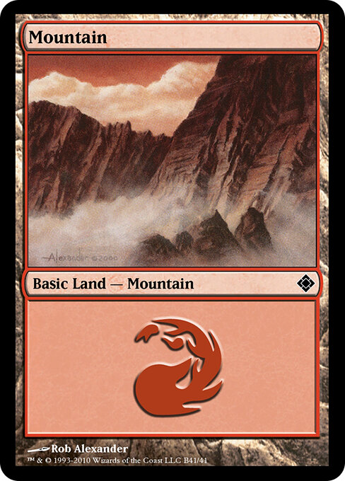 Mountain — Magic Online Theme Decks #B41, art by Rob Alexander
