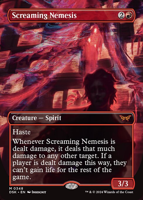 Screaming Nemesis — Duskmourn: House of Horror #348, art by Inkognit