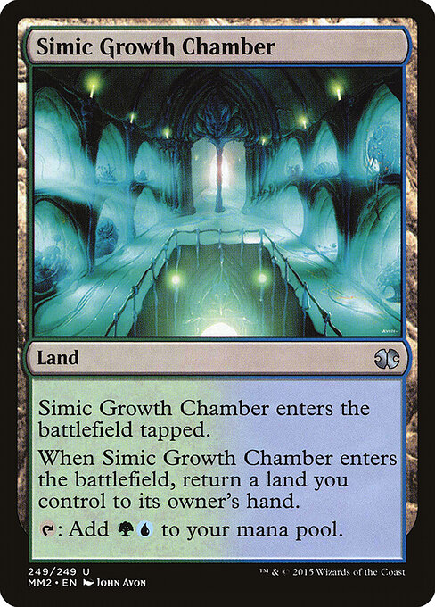 Simic Growth Chamber — Modern Masters 2015 #249, art by John Avon