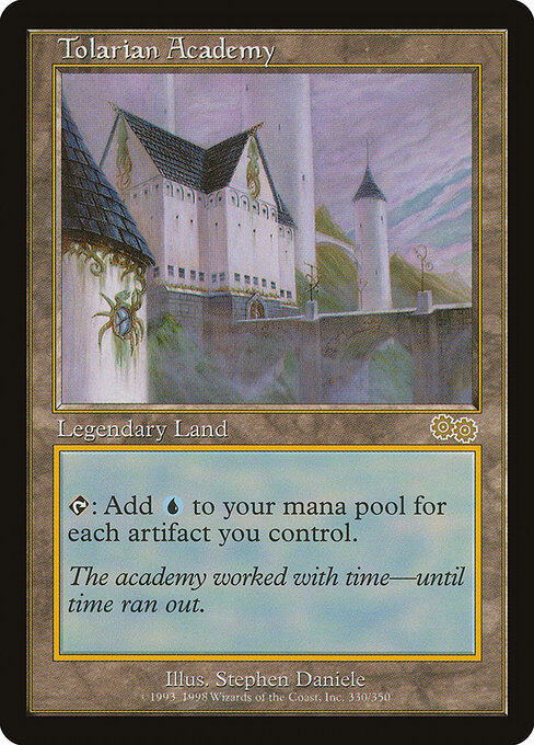 Tolarian Academy — Urza's Saga #330, art by Stephen Daniele
