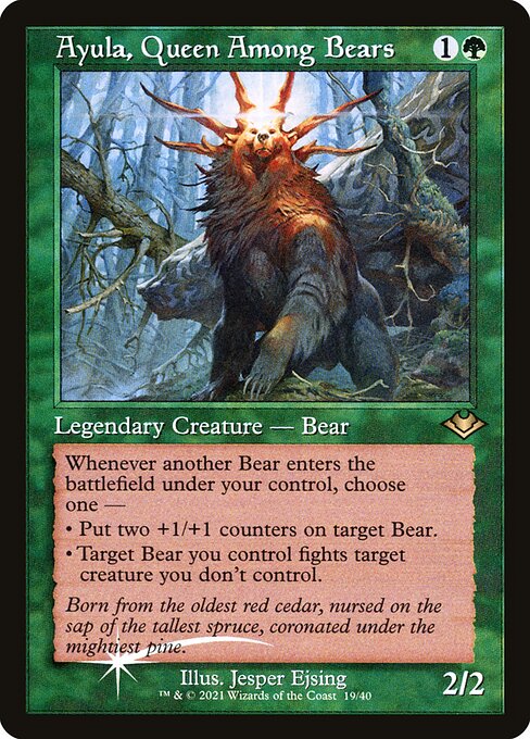 Ayula, Queen Among Bears — Modern Horizons 1 Timeshifts #19, art by Jesper Ejsing