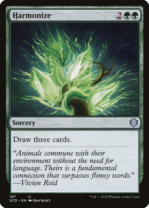 Harmonize — Starter Commander Decks #187, art by Dan Murayama Scott