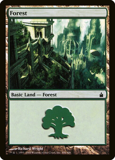 Forest — Ravnica: City of Guilds #306, art by Richard Wright