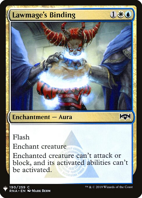 Lawmage's Binding — The List #RNA-190, art by Mark Behm