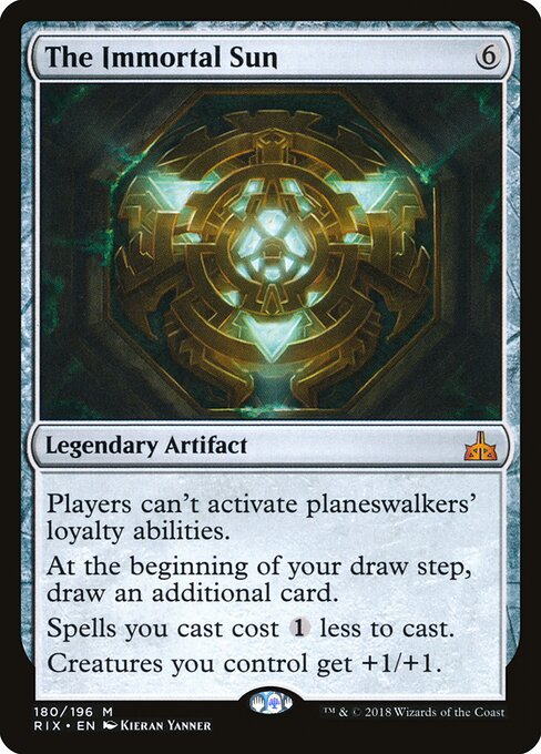 The Immortal Sun — Rivals of Ixalan #180, art by Kieran Yanner