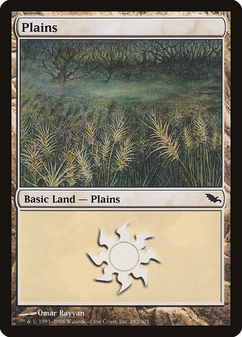 Plains — Shadowmoor #282, art by Omar Rayyan