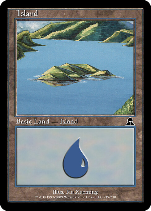 Island — Masters Edition III #219, art by Ku Xueming