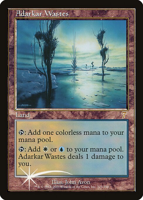 Adarkar Wastes — Seventh Edition #325★, art by John Avon