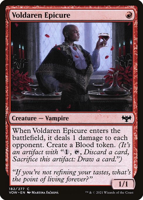 Voldaren Epicure — Innistrad: Crimson Vow #182, art by Martina Fačková