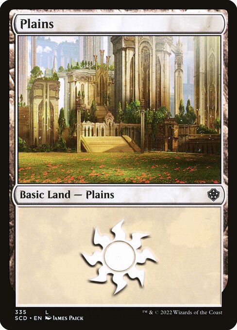 Plains — Starter Commander Decks #335, art by James Paick