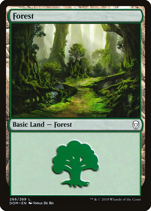Forest — Dominaria #266, art by Jonas De Ro