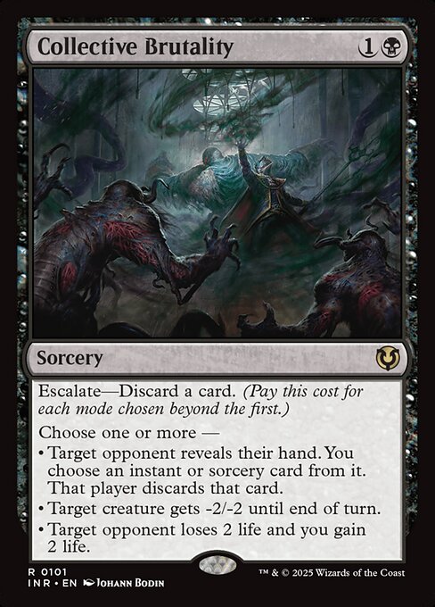 Collective Brutality — Innistrad Remastered #101, art by Johann Bodin