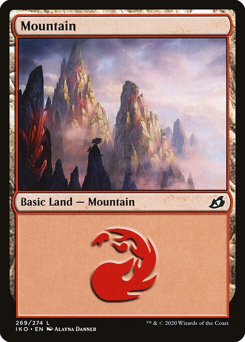 Mountain — Ikoria: Lair of Behemoths #269, art by Alayna Danner