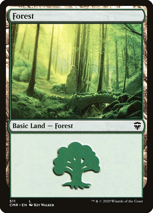 Forest — Commander Legends #511, art by Kev Walker
