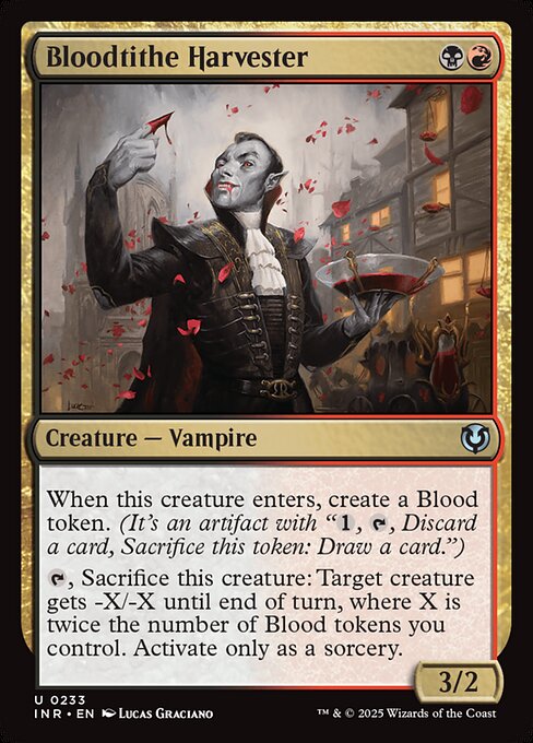 Bloodtithe Harvester — Innistrad Remastered #233, art by Lucas Graciano