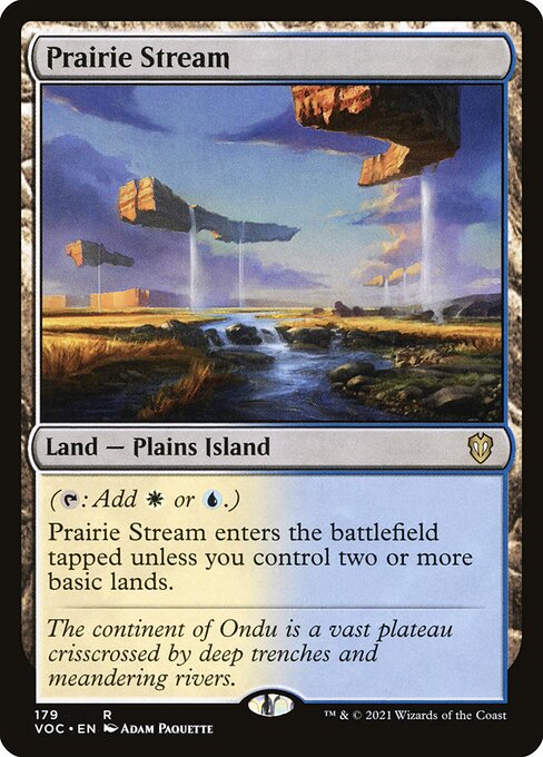 Prairie Stream — Crimson Vow Commander #179, art by Adam Paquette