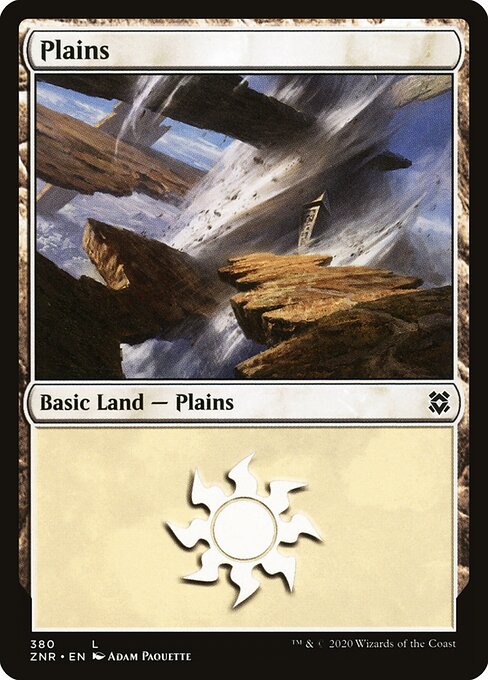 Plains — Zendikar Rising #380, art by Adam Paquette