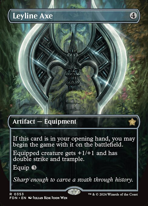 Leyline Axe — Foundations #353, art by Julian Kok Joon Wen