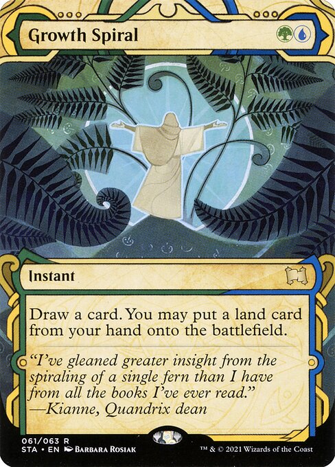 Growth Spiral — Strixhaven Mystical Archive #61, art by Barbara Rosiak