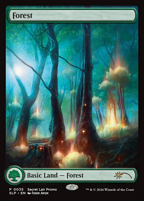 Forest — Secret Lair Promo #35, art by John Avon