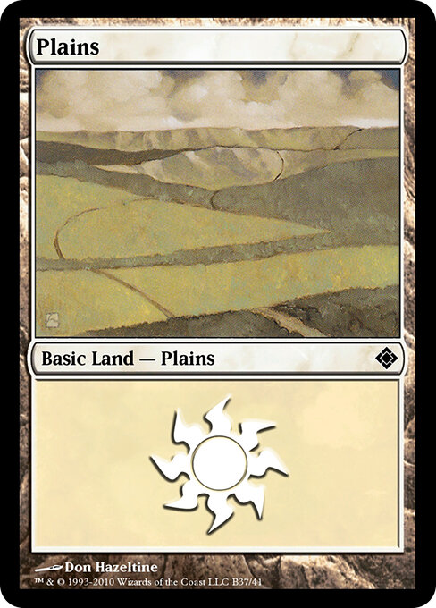 Plains — Magic Online Theme Decks #B37, art by Don Hazeltine