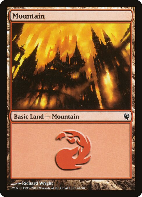 Mountain — Duel Decks: Izzet vs. Golgari #44, art by Richard Wright