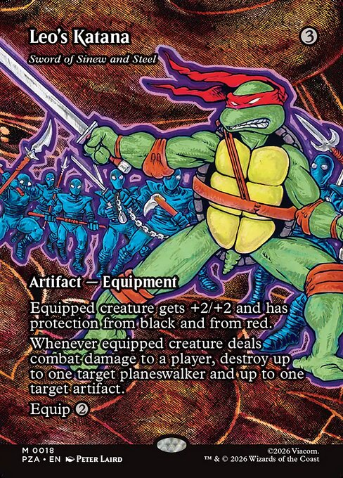Sword of Sinew and Steel — Leo's Katana — Teenage Mutant Ninja Turtles Source Material #18, art by Peter Laird