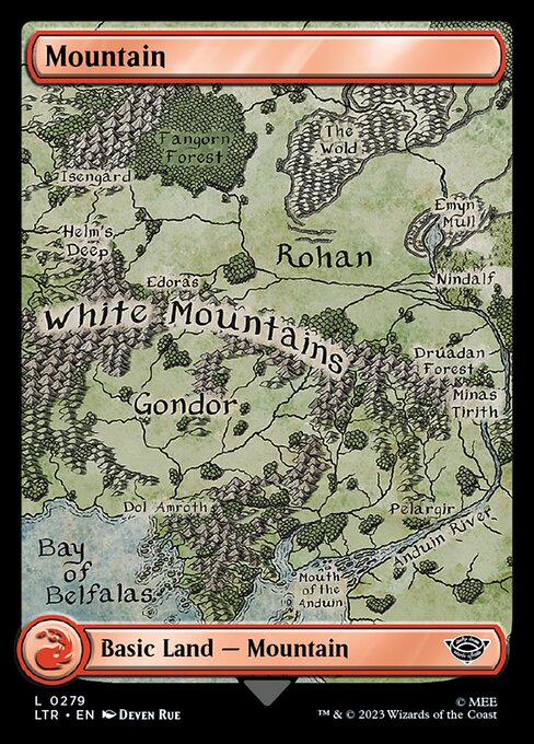 Mountain — The Lord of the Rings: Tales of Middle-earth #279, art by Deven Rue