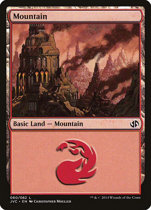 Mountain — Duel Decks Anthology: Jace vs. Chandra #60, art by Christopher Moeller