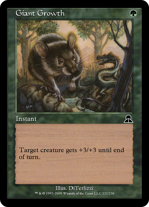 Giant Growth — Masters Edition III #121, art by DiTerlizzi