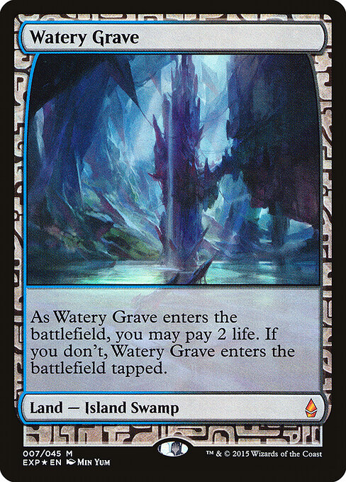 Watery Grave — Zendikar Expeditions #7, art by Min Yum