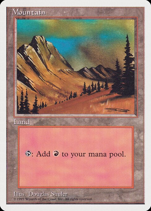 Mountain — Rivals Quick Start Set #62, art by Douglas Shuler