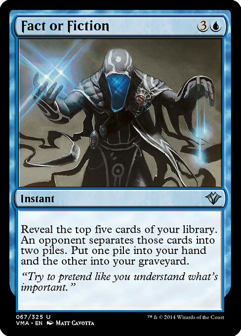 Fact or Fiction — Vintage Masters #67, art by Matt Cavotta