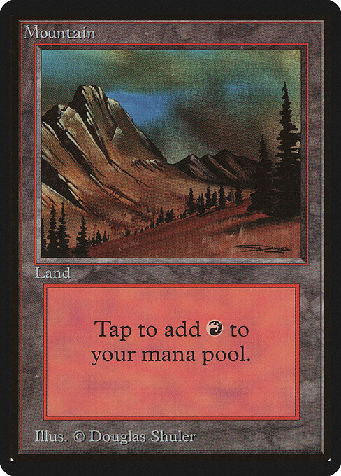 Mountain — Limited Edition Beta #299, art by Douglas Shuler
