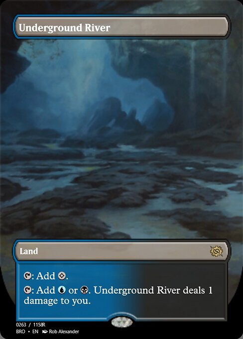 Underground River — Magic Online Promos #105876, art by Rob Alexander