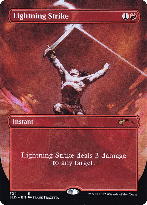 Lightning Strike — Secret Lair Drop #724, art by Frank Frazetta